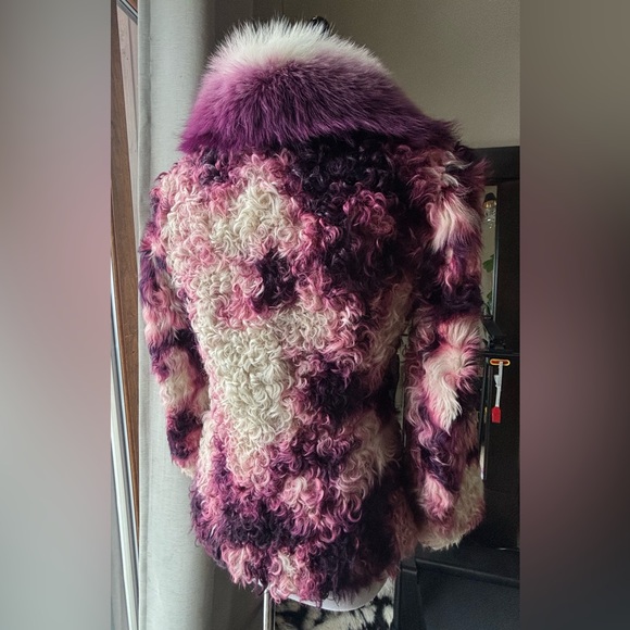🍇 😍Dreamy Mongolian Wool & Fox Fur Jacket 😍🍇 - Picture 7 of 11